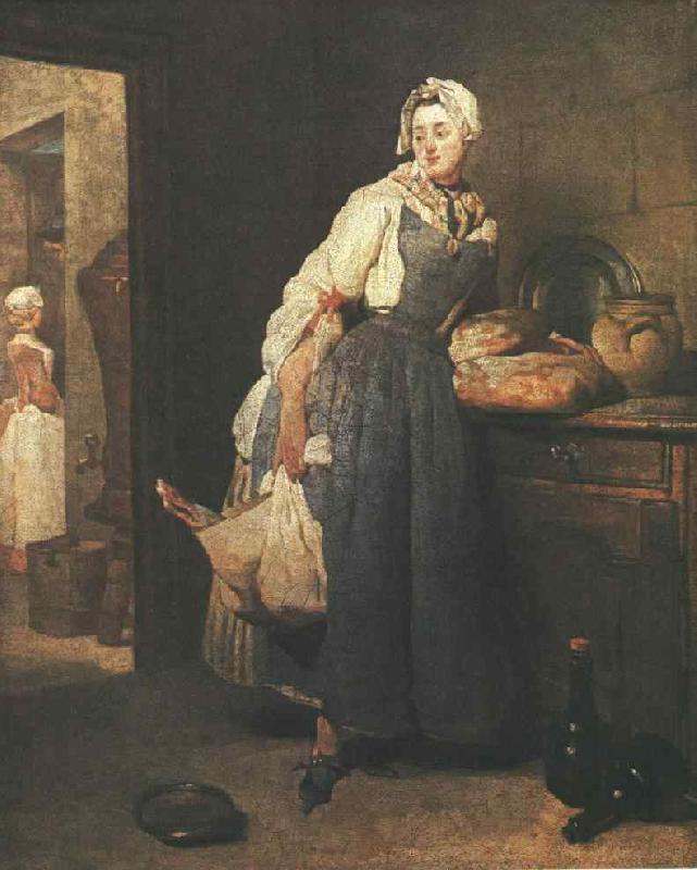 jean-Baptiste-Simeon Chardin Return from the Market Sweden oil painting art